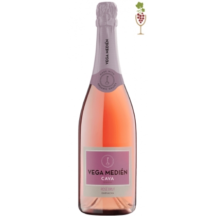 Cava Vega Medien Brut Rosé Ecológico 1